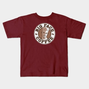 Big Face Coffee Kids T-Shirt